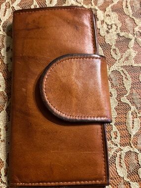 Leather Amity Wallet - Tan